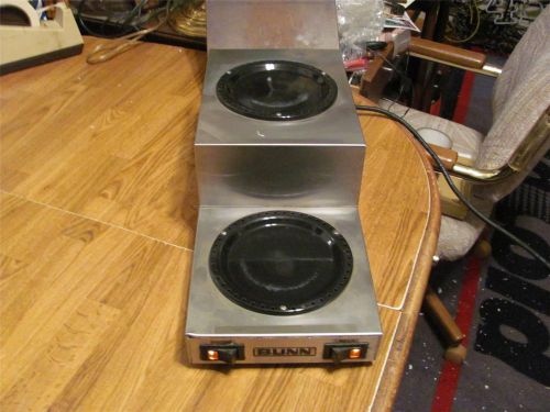 COMMERCIAL BUNN IWS2 DUAL DOUBLE BURNER 2 POT STAINLESS COFFEE TEA WARMER-GUC