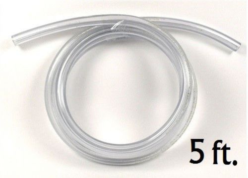 Beer line 3/16&#034; vinyl hose - 5 ft - home bar pub kegerator draft keg dispensing for sale