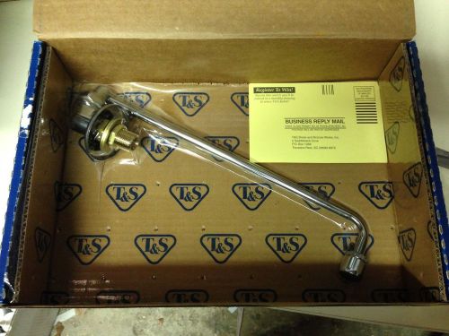 T&amp;S Brass Cat # B-0577 Range Faucet, Wall Mount 13 1/8&#034; Nozzle, 1/2&#034; NPT Inlet