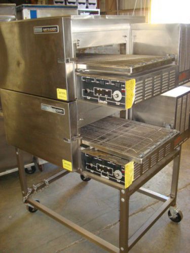 Lincoln 1116 conveyor double stack natural gas fired w/18&#034; belt for sale