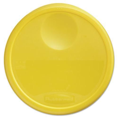 Rubbermaid 5730YEL Round Storage Container Lids, 13 1/2 Dia X 2 3/4h, Yellow