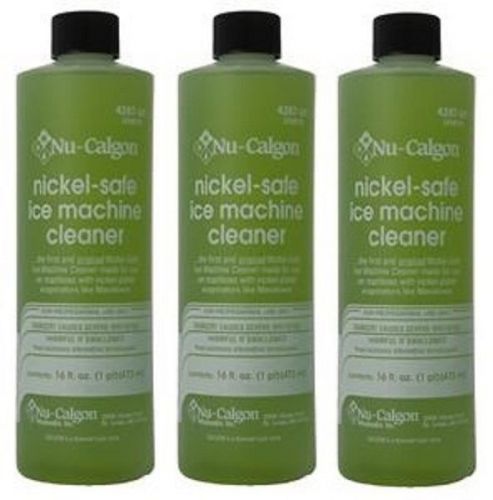 3-Lot Nu-Calgon 4287-34 Nickel-Safe Ice Machine Cleaner