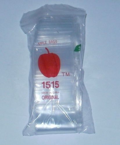 500 CLEAR APPLE SMALL ZIPLOC PLASTIC BAGS #1515 NEW