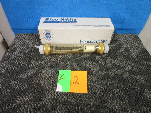 BLUE-WHITE F-460 FLOWMETER FLOW PLASTIC 1/2 NPT F-46050LX-08K LAB LABRATORY NEW