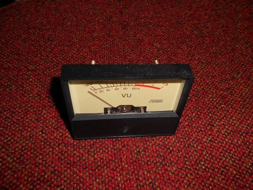 VU PANEL METERS -------- TWO MATCHING ILLUMINATED VU PANEL METERS