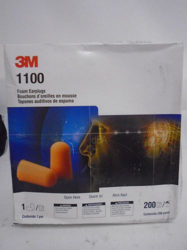 200 sets 3M 1100 Disposable Ear Plug Foam Noise Reducer