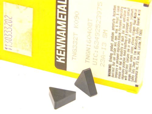 10 NEW SURPLUS KENNAMETAL TNG 332-T K090 CERAMIC INSERTS (TNGN 160408)