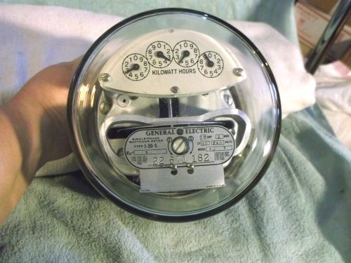 General Electric Single Phase Watt Hour Meter Model AJ5