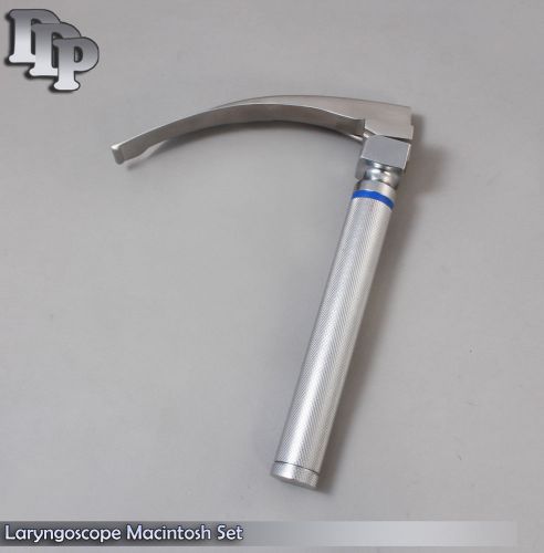 LARYNGOSCOPE SMALL HANDLE AA + MACINTOSH BLADE #3 ENT INTUBATION ANESTHESIA SET