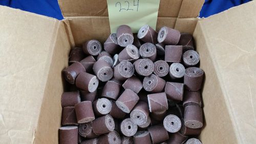 Box of 224 Merit 08834180555 Cartridge Rolls 1&#034; x 1&#034; x 3/16&#034; Grit 100 FREE SHIP