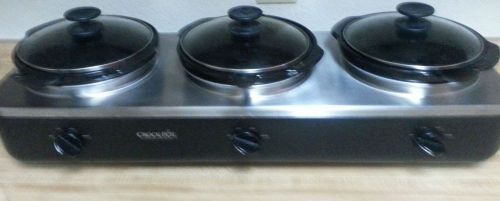 Crock-Pot Triple Cooker Food Warmer 3 Temperature
