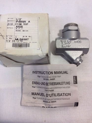 TLV Steam Trap, 1/2&#034;, P46SR A, A105 N.P.T. NONE MESH, PMA 710 PSIG @ 800f