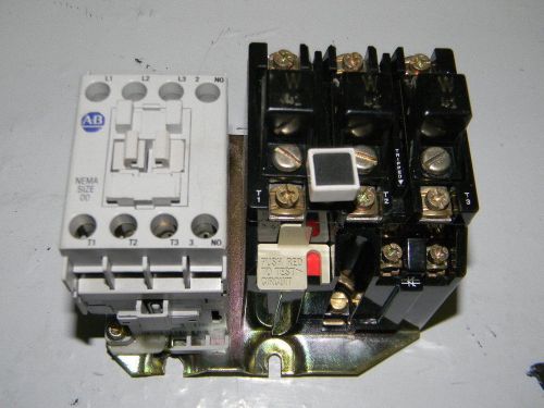 Allen Bradley 509-TOH Rev D, NEMA 00, 200-208V 60Hz Non-Rev Starter