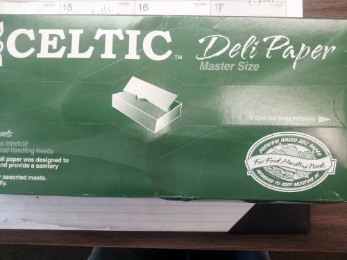 12&#034; x 10.75&#034; MARCAL/CELTIC DRY WAX DELI PAPER/ POP UP SHEET( 500 SHEETS PER BOX)