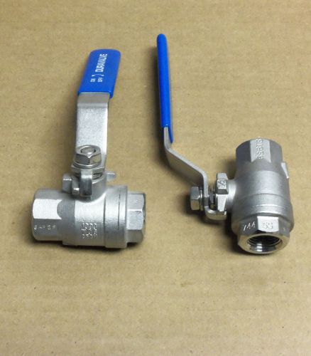 New duravalve 1/2&#034; ball valve stainless 1000 wog cf8m 6s8ts 1 per buy for sale