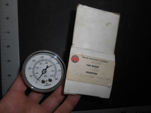 NIB NEW UNUSED MARSH INSTRUMENT COMPANY Gauge #J2060 400 PSI