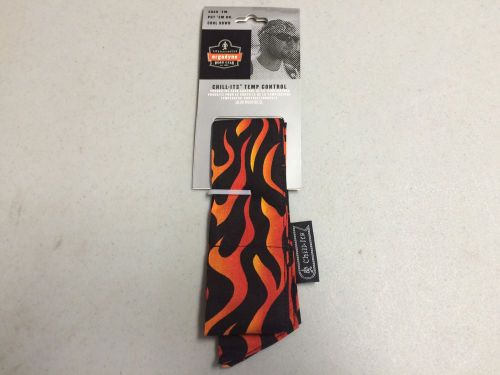 Ergodyne Chill-Its® 6700 Cooling Bandana Headband Flames Design 150-123-41 NEW!