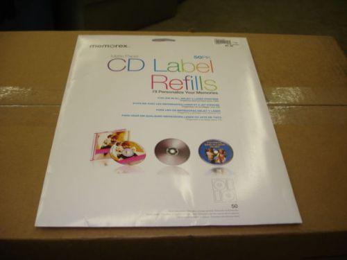 Memorex 3202-0412 White Matte Cd/dvd Label Refills (32020412) (mem00412)