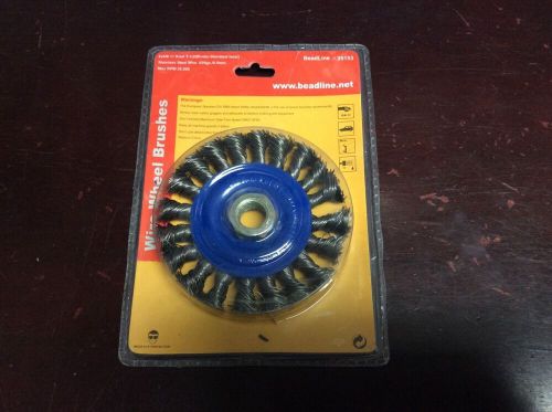 *NEW &amp; SEALED* BeadLine 4 x 5/8 - 11 Knot t-1 Wire Wheel Brush #35153