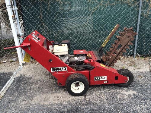 Barreto 1324-D Honda GX390 13HP Walk Behind Trencher Ditch Witch