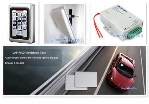 Complete Car Access Control System/Long Range Reader+Tags+WaterProof controller