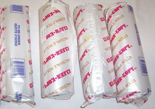 4 x Kleen-Kopy Facsimile Rolls 2102550 210 x 25mm x 50m - qty available