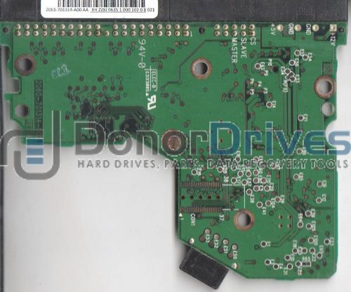 WD2500JB-00KFA0, 2061-701314-A00 AA, WD IDE 3.5 PCB + Service