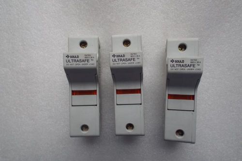 Gould  Ultrasafe US3J1I Class J Fuseholders. Lot of 3