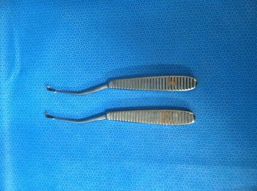 Codman Lot of 2 Angled 3 Prong Sharp Retractor