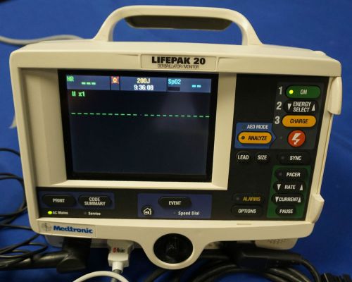 Physio Control Lifepak 20 3-Lead Biphasic, AED, Pacing and Spo2