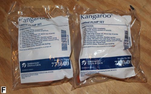 Kangaroo 1000ml Pump Set. Lot of 2.