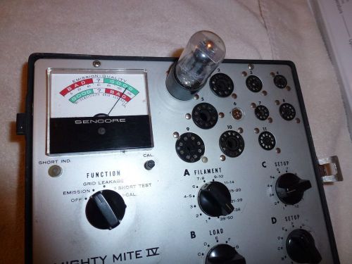 Vintage TC-136 Mighty Mite IV Sencore Vacuum Tube Checker Tester -WORKING!!-