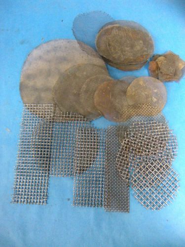 Soils Lab Mesh Screen Various Sizes Lot of 20