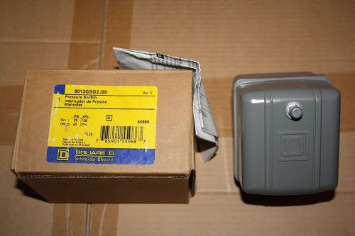 Square D 9013GSG2J20 Pressure Switch