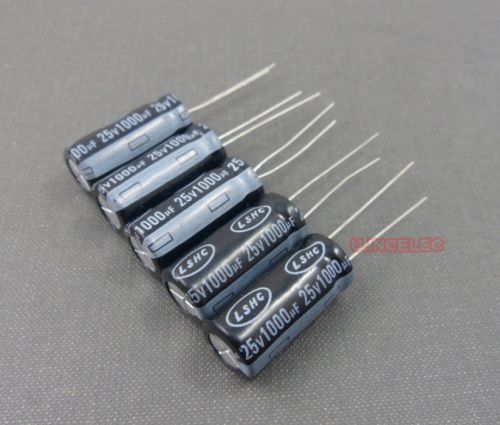 1000uF 25V Electrolytic Capacitor Long Life 105degC LS 50pcs