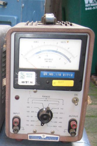 HP 400H Vacuum Tube Meter VTM in RMS