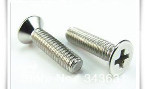 M4 x 10mm Flat Head Phillips Machine Screws A2 Stainless 1000pcs