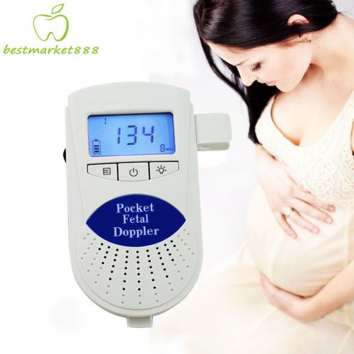 FDA Brand new 8.0 MHZ waterproof Probe Vascular Fetal Doppler Monitor 2015 new