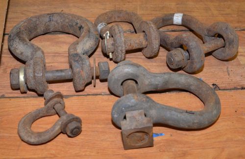 5 big clevis hooks 32 lbs of logging farm tractor heavy duty tool lot