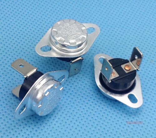 10pcs KSD301 Bimetal disc thermostat 120°C NC Temperature Switch Solid Collar