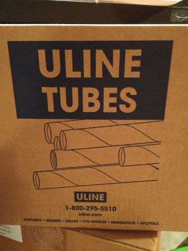 2x6&#034; White Shipping Mailing Postal Tube 50pc Uline P/N S-3621