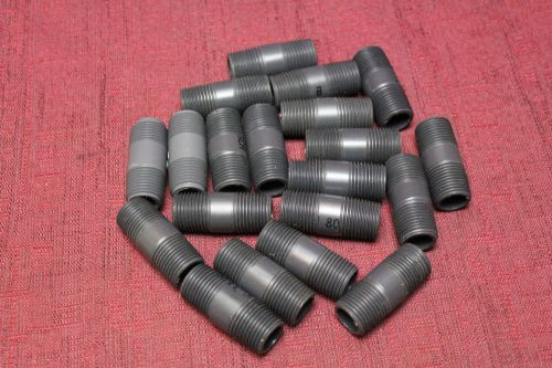 1/2&#034; x 2&#034; PVC Sch 80 Threaded Nipple 882-020 ( Lot of 20 ) New