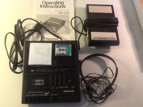 Panasonic Microcassette and Transcriber