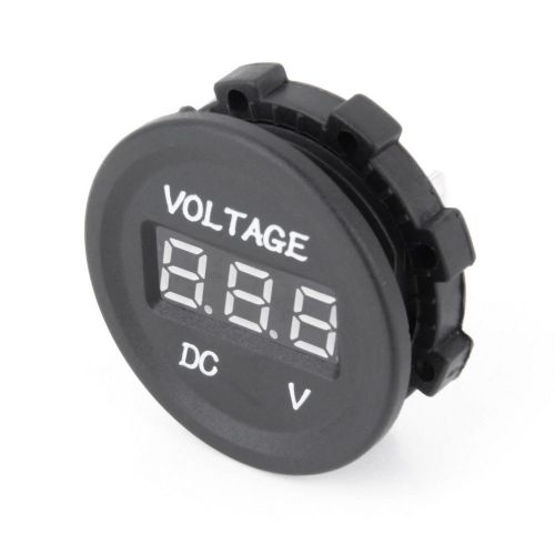 12V-24V Car Motorcycle LED DC Digital Display Voltmeter Waterproof Meter ^T