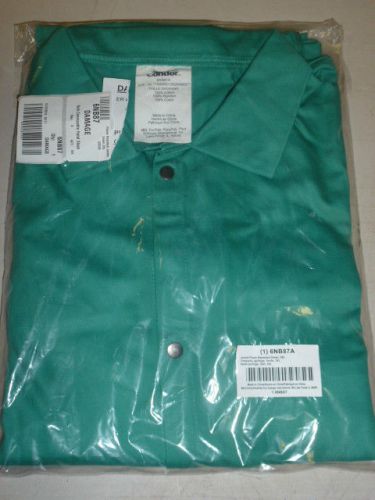 CONDOR FLAME RESISTANT JACKET, GREEN, 3XL #6NB87A