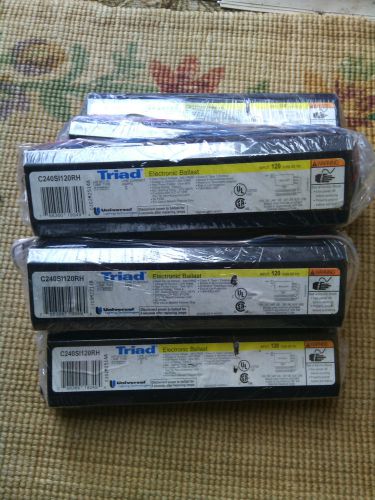 Lot of 6: triad electronic ballast c24i120rh universal flourescent lighting for sale