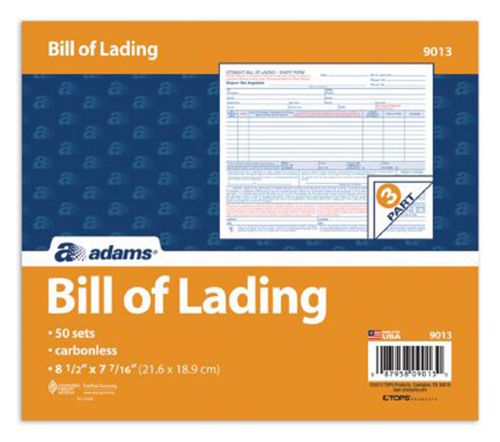 Adams business forms 3 part bill of  lading short form set of 2450 for sale