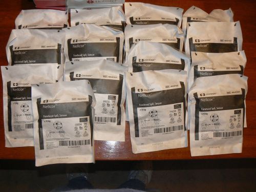 15 COVIDIEN NELLCOR MAXFAST FOREHEAD SpO2 SENSORS- Lot of 15