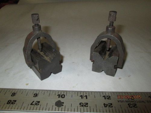 MACHINIST TOOLS LATHE MILL 2 Micro V Blocks and Clamps for Sherline Unimat