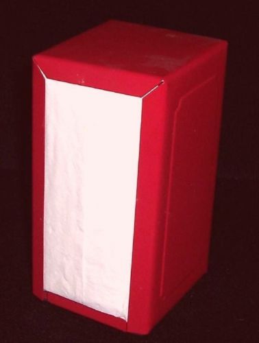 Vintage  RED Restaurant Diner Double Napkin Holder Dispenser